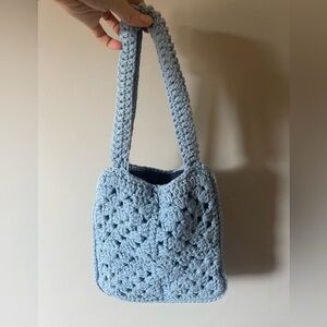 Blue Crochet bag